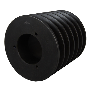 Cast Iron AB Belt Cross 6.95 in OD 6 Grooves Sheave
